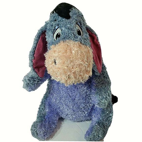 Eeyore The Donkey w/Cling Tail - Disney Store Authentic Retired Plush 13" - Picture 2 of 6